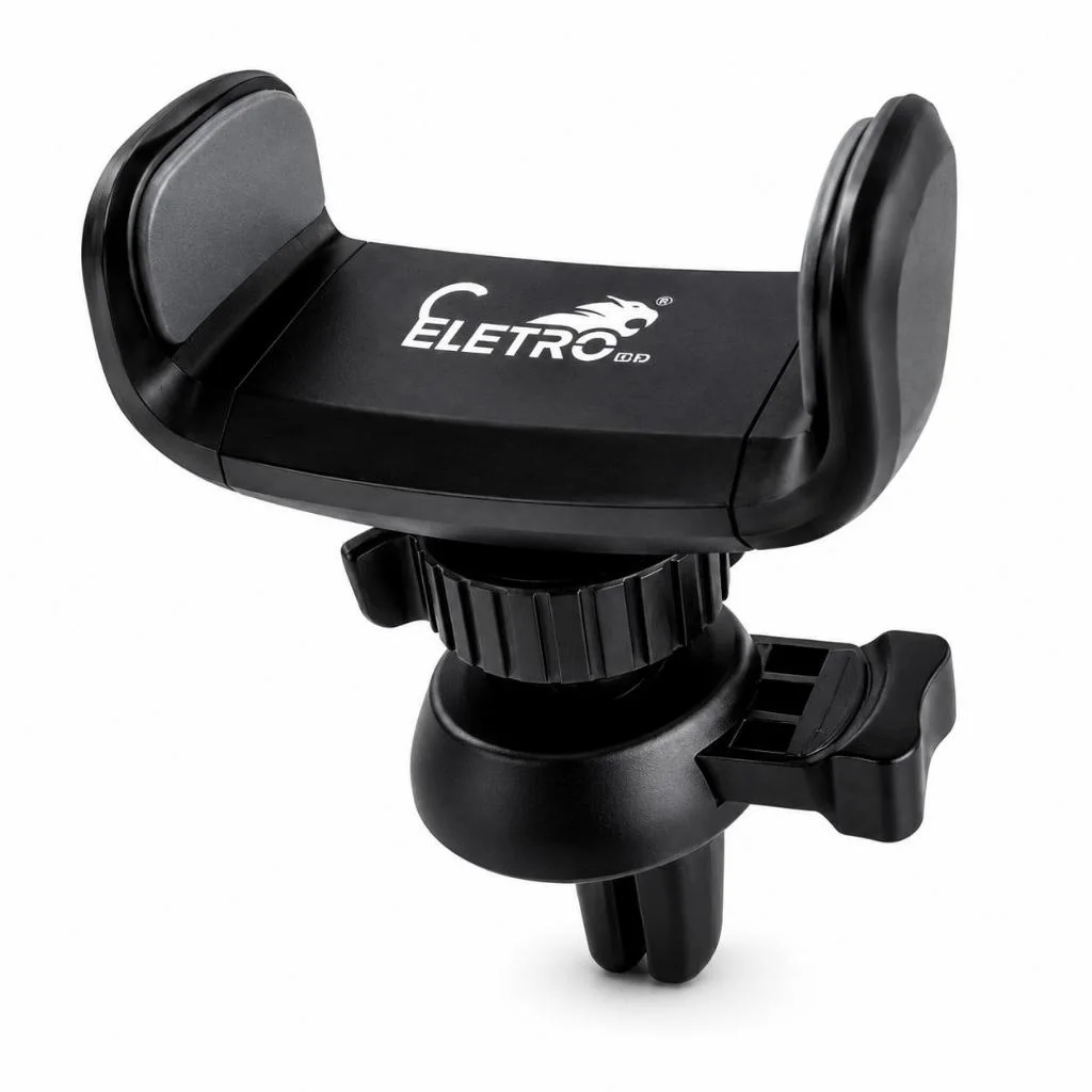Suporte Veicular Para Celular Saída de Ar Universal Ajustável Trava Firme Compatível com Diversos Smartphones