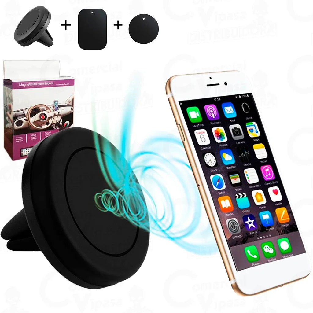 Suporte Magnético Veicular Carro Para Celular Smartphone Acessório Prático Universal