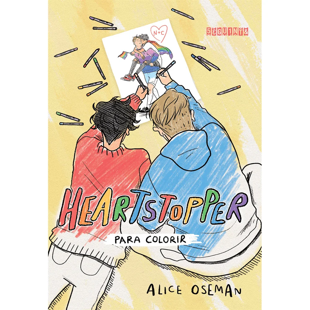 Livro - Heartstopper para colorir - por Alice Oseman - Editora Seguinte