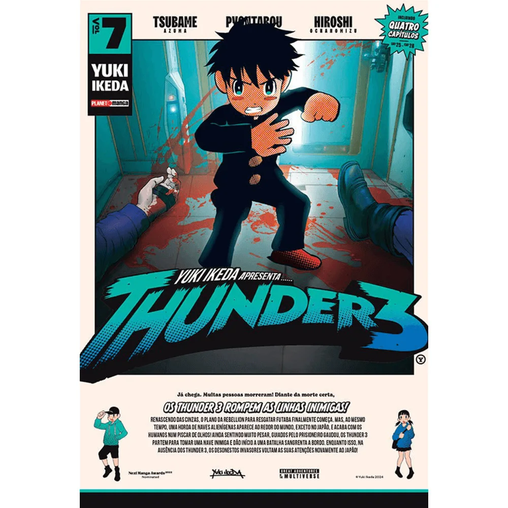 Mangá - Thunder 3 Vol. 7 - por Yuuki Ikeda - Editora Panini