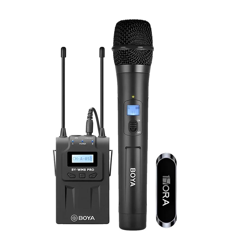 Microfone Sem Fio Boya By-WM8 Pro-K3 + Suporte p/Smartphone (K-2982-5880)