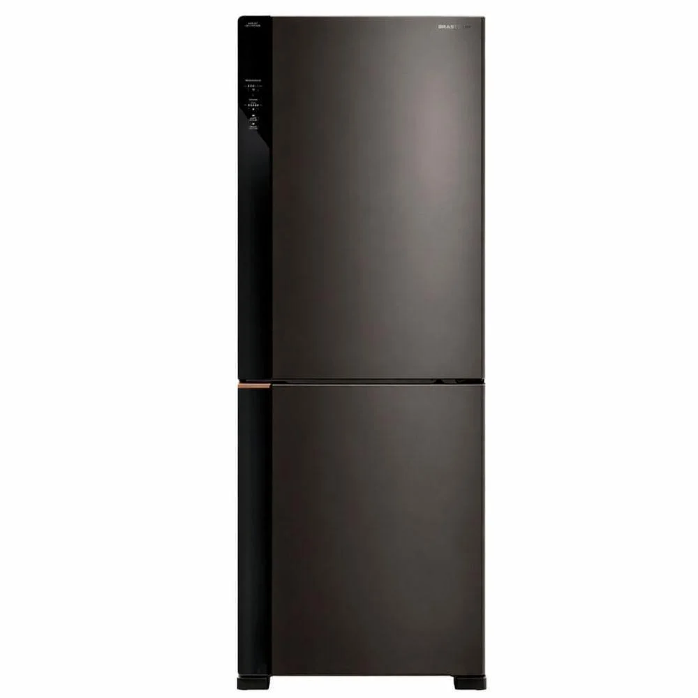 Geladeira Brastemp Inverse Frost Free Inverter 500L BRE66AE Preto Inox Bivolt