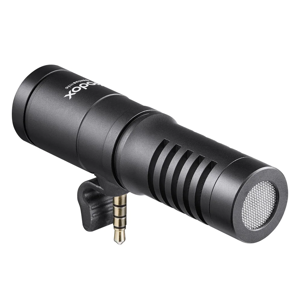 Microfone Direcional Godox GeniusMic 3.5mm para Smartphone