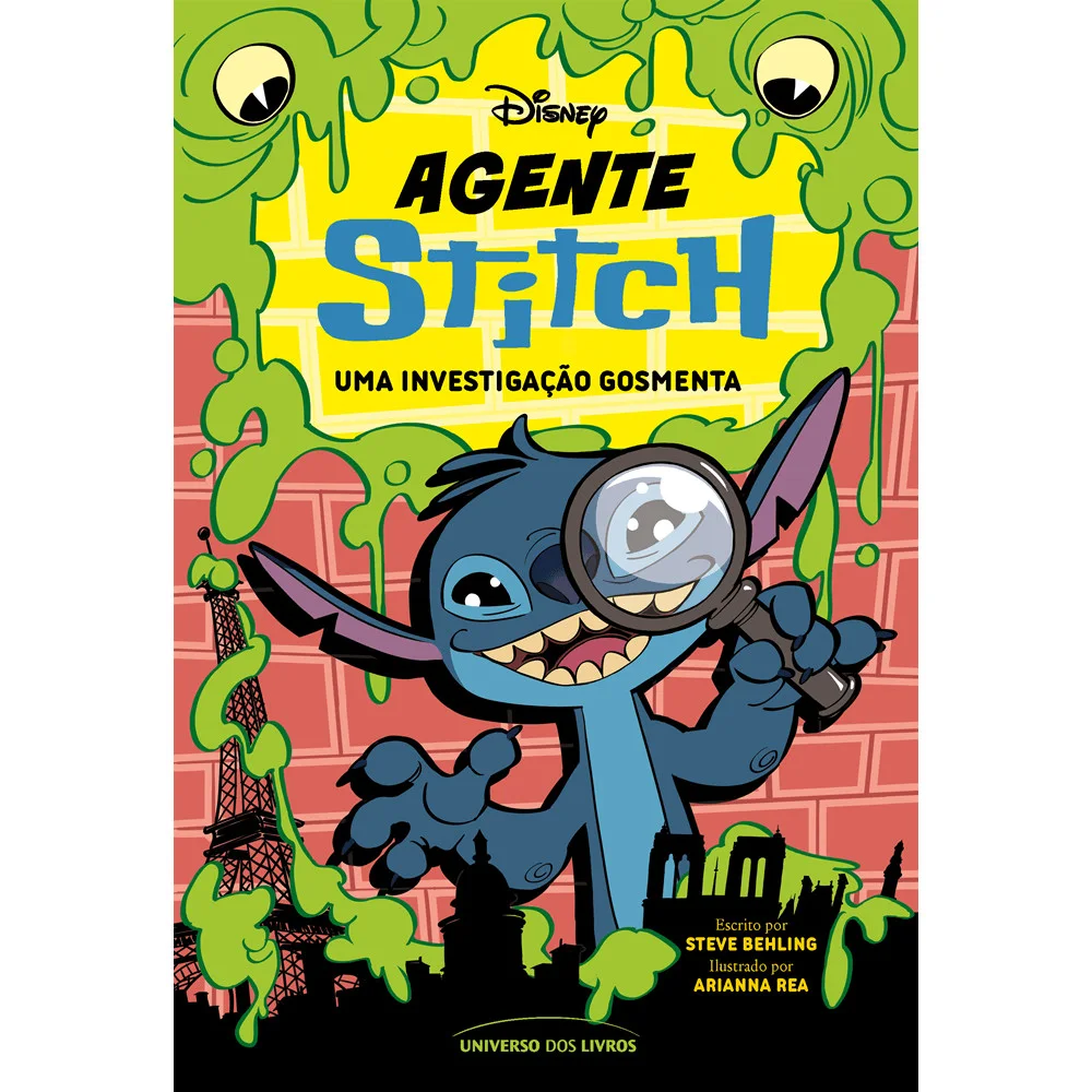 Livro - Agente Stitch - uma investigação gosmenta - Novo - Editora Universo dos Livros -