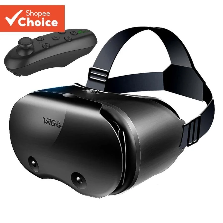 Óculos VR De Realidade Virtual 3D Para iPhone Android Smartphone Celular Capacete Fone De Ouvido Wirth Real Com Lentes C