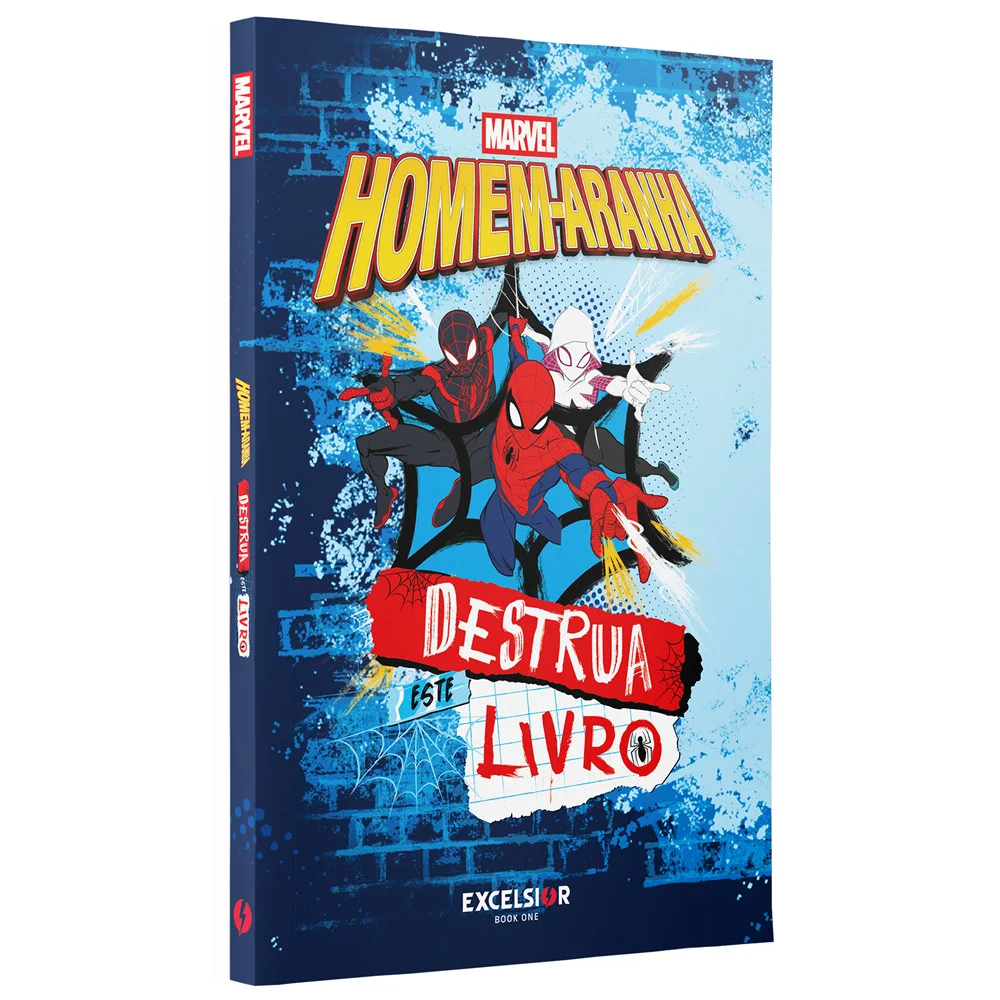 Livro - Destrua este livro - Homem-Aranha - por Marvel . - Editora Excelsior