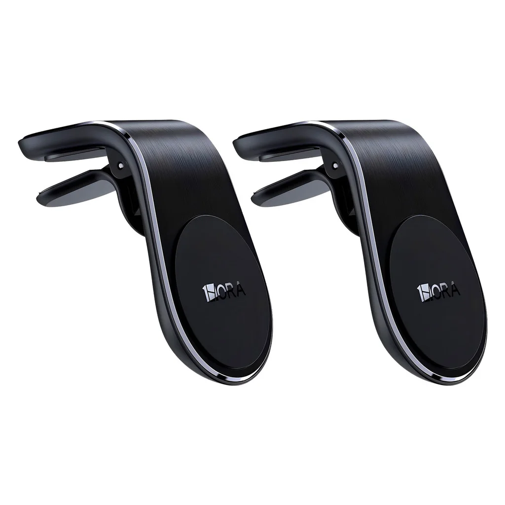 Suporte Veicular 1Hora p/Celular Smartphone Carro Preto 2 Unidades