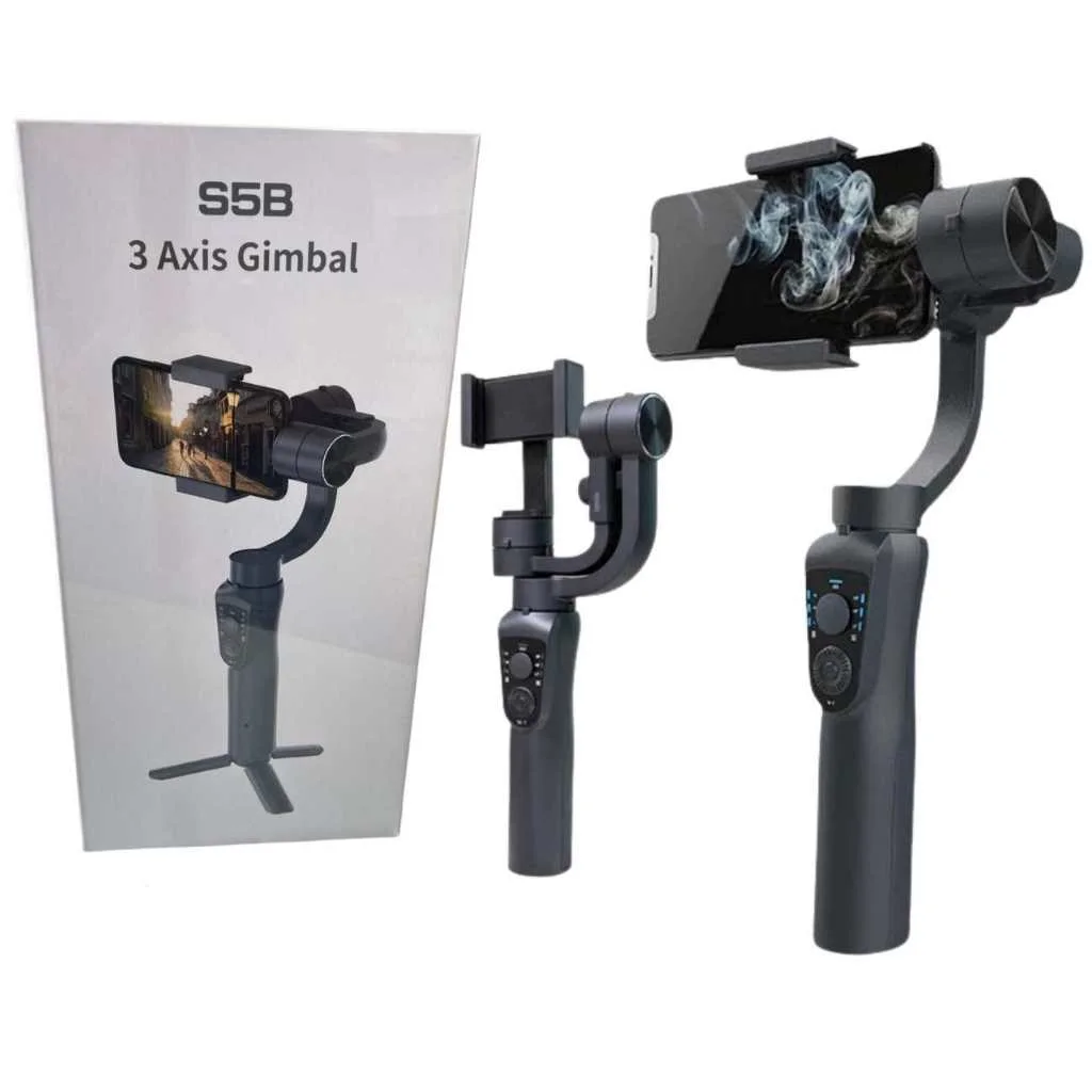 Estabilizador Gimbal Pro S5b 3 Eixos Com Tripe P/ Celular Smartphone Com Tripé